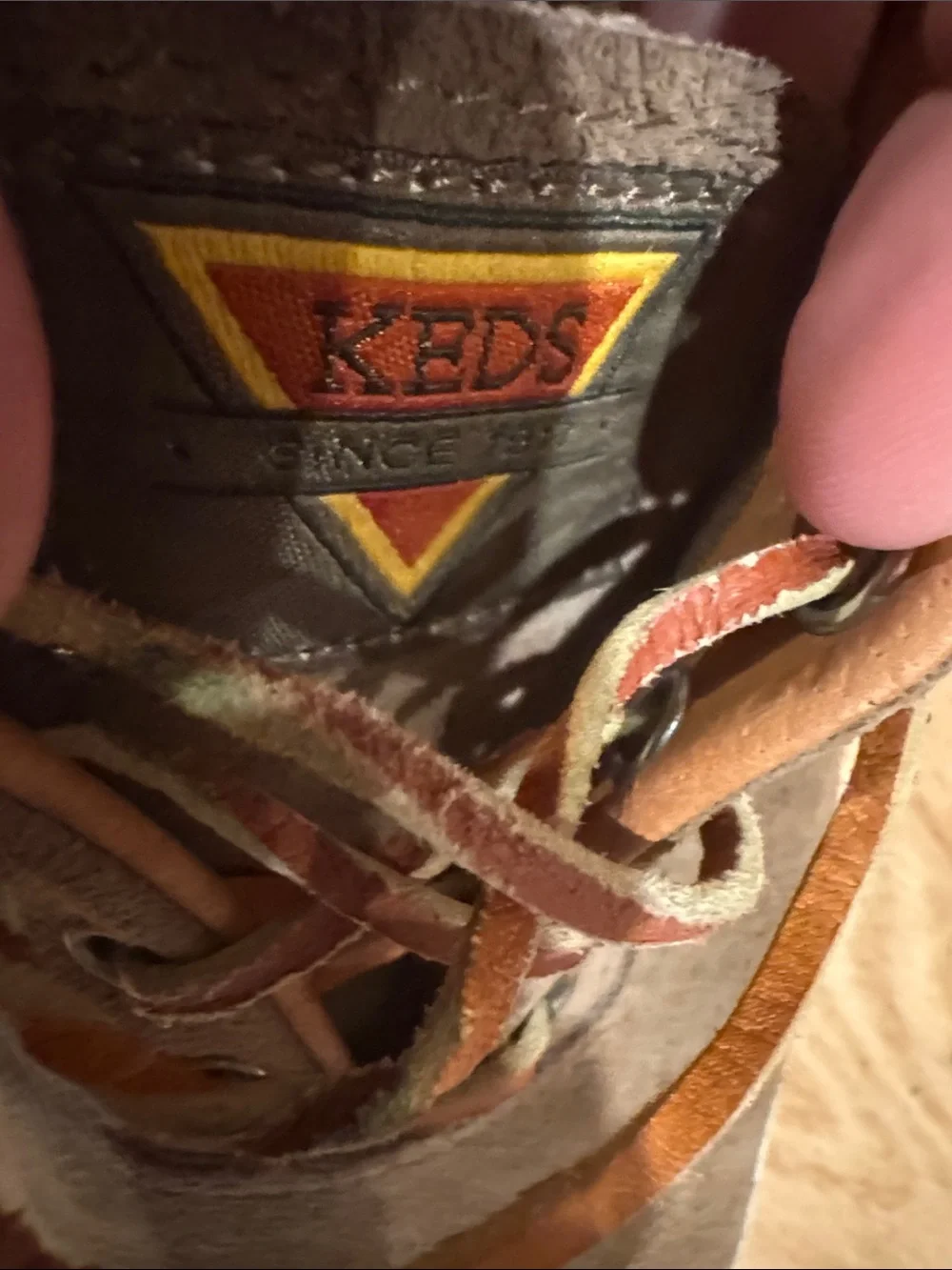Keds Brown Suede Low-Top Sneakers with Tan Accents